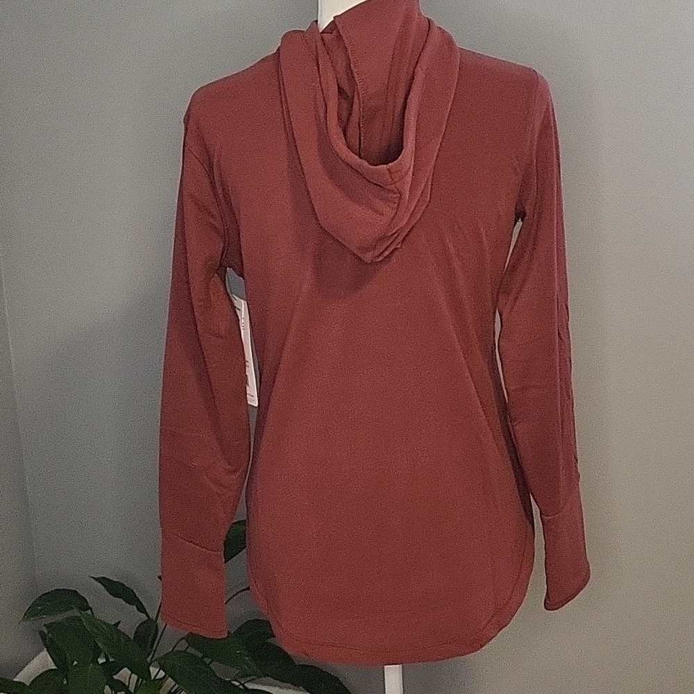 RBX Soft Lightweight Stretchy Pocket Scuba Hoodie with Thumbholes Size S - Picture 3 of 10